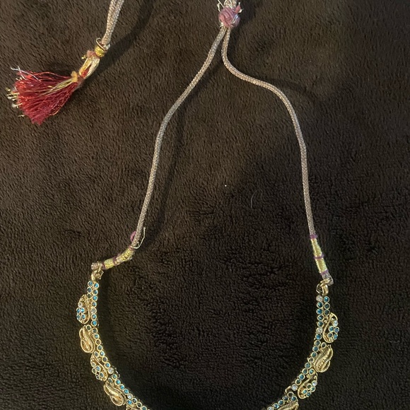 Beautiful synthetic Emeralds & Diamonds Necklace and Chandelier Earrings - Picture 6 of 6